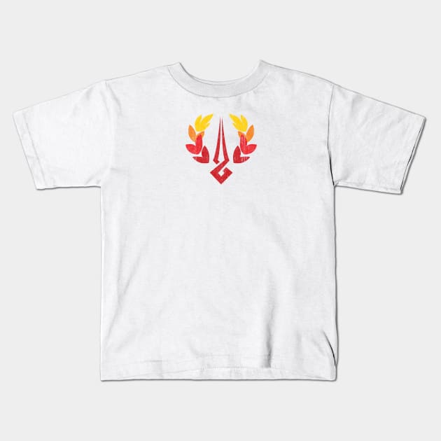 Hades Symbol (Variant) Kids T-Shirt by huckblade